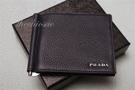 prada men money clip|prada snakeskin wallet.